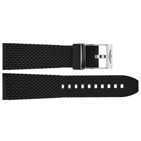 Breitling Aero Classic 22mm Black Rubber Strap 